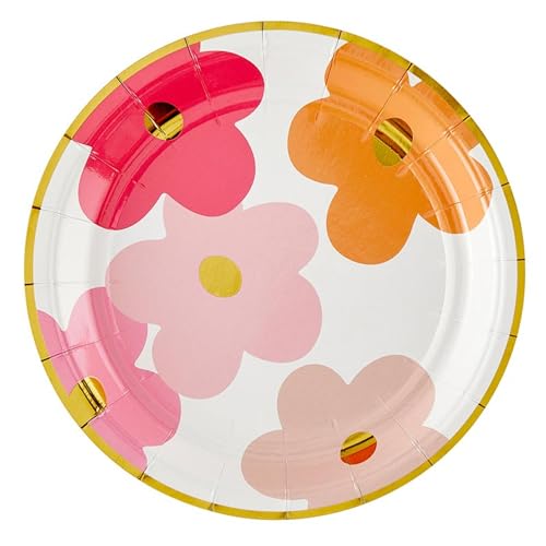 Santa Barbara Design Studio 7" Floral Disposable Dessert Plates - 8 Count