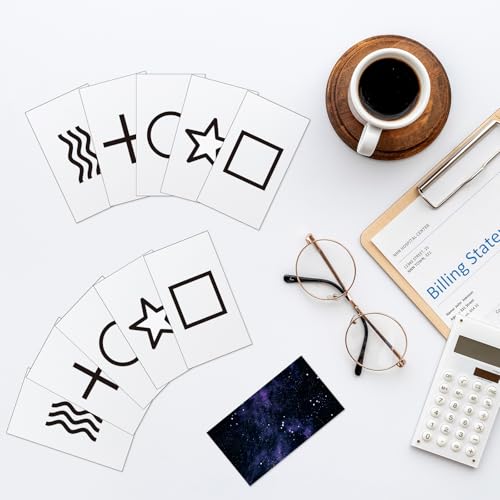 Ctosree Classic ESP Testing Cards - 50 Pcs Intuition Cards