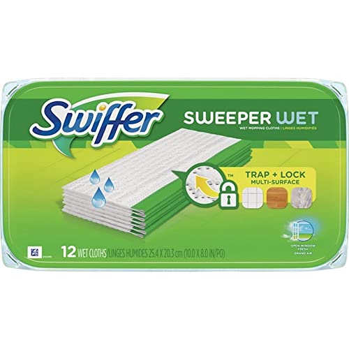 Swiffer Sweeper Wet Mopping Pad Refills, Open Window Fresh, 48 Total Count