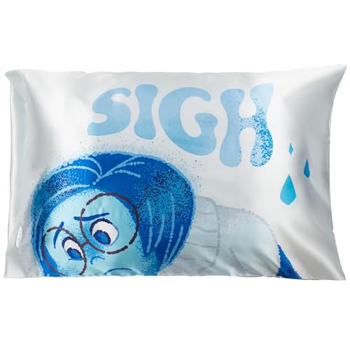 Jay Franco Disney Inside Out Sadness Satin Pillowcase, Standard 20x30 Blue