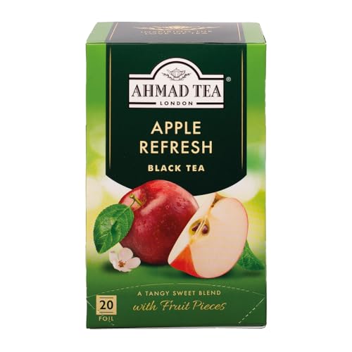 Ahmad Tea Apple Refresh Black Tea, 120 Count Tagged Tea Bags