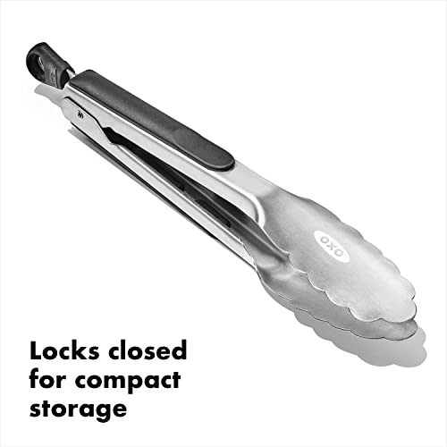 OXO Good Grips Stainless Steel 9-Inch Tongs for Cooking
