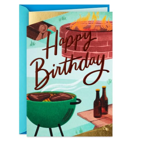 Hallmark Birthday Card for Men - Barbecue Grill Design