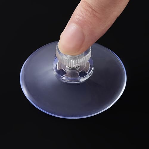 41mm Clear Suction Cups - 6 Pack Extra Strong Adhesive Pads