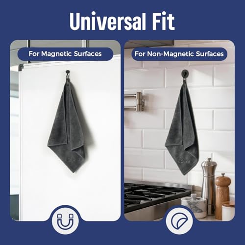 loukin Magnetic Dry Erase Cloth - 12x12 Microfiber Cleaning Cloth (Grey)