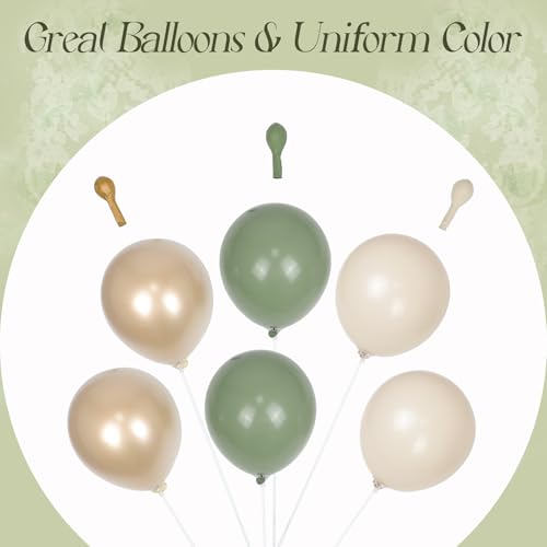 130pcs Sage Green Balloon Arch Kit for Parties & Events