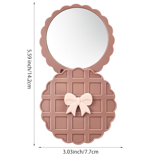 Mabor Compact Mirror for Purse - Portable Folding Aesthetic Pocket Makeup Mirror