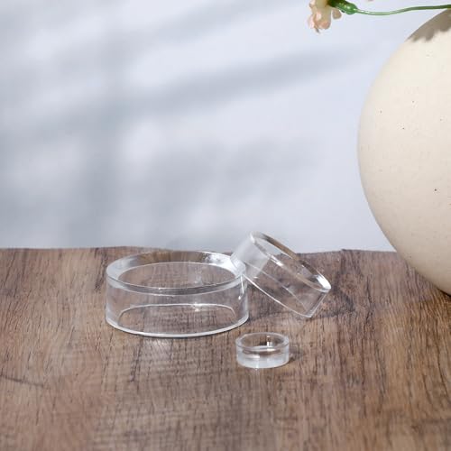 TIESOME 12 PCS Clear Acrylic Sphere Display Stands - 3 Sizes