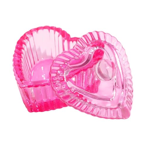 Zhuluck Pink Heart Glass Dappen Dish for Acrylic Nail Liquid and Powder