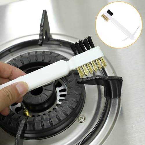 Multi-Purpose Brass Wire Scrub Brush for Stovetops & Pots
