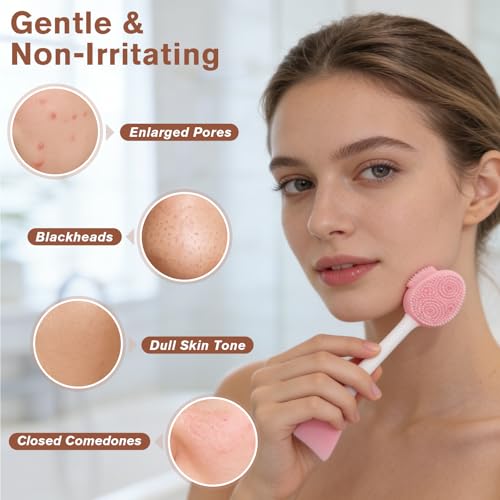 Gmlawsc 4-Piece Silicone Facial Cleansing Set & Mask Applicator