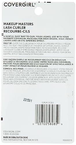 COVERGIRL Makeup Masters Eyelash Curler with Silicone Cushion Pads