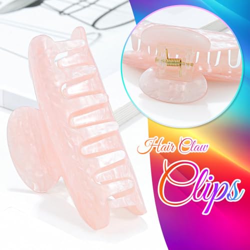 Gortin Medium Acrylic Hair Claw Clips Nonslip for Thick Hair