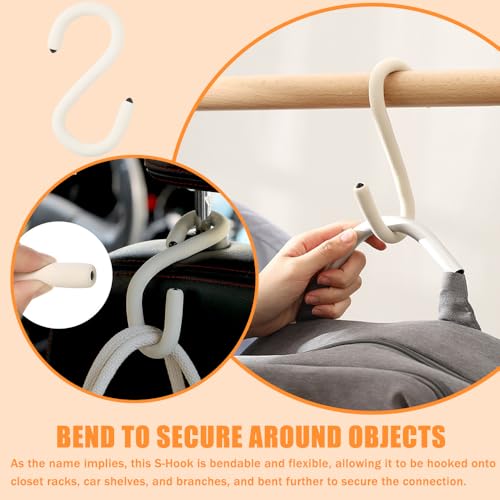 OULIGET Bendable Multifunctional S-Hook Hanger - 2 Pieces for Garage, Closet, Kitchen