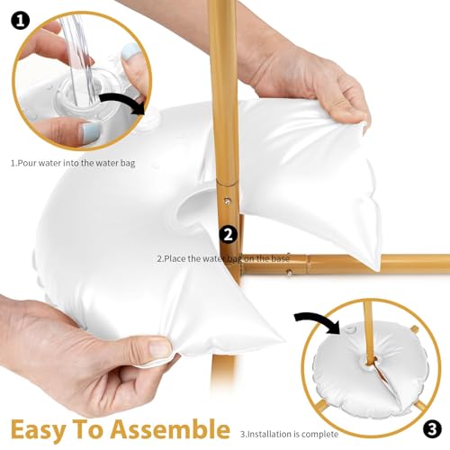 2 Pcs Water Weight Bags for Balloon Arch and Backdrop Stand - 15" U-Shaped