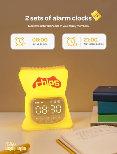MASHI Kids Alarm Clock with Night Light - Sleep Trainer