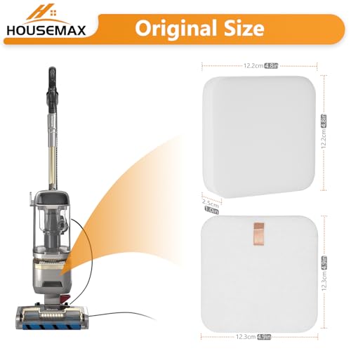 HOUSEMAX Shark-502 Filter Replacement for Shark Lift-Away Vacuum LA300 LA502 Pack of 2