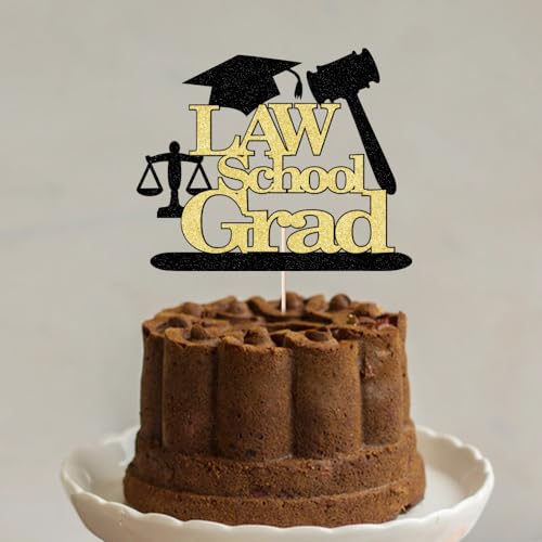 Law School Graduation Cake Topper | Congrats Grad 2026 Decoration