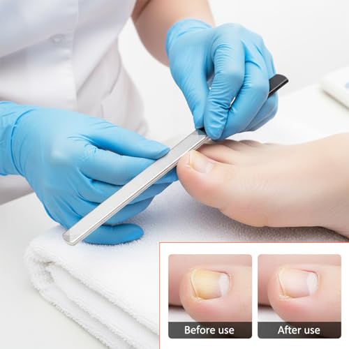 Heavy Duty Metal Nail File and Dual-Ended Toenail Lifter Set