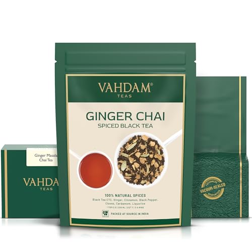 VAHDAM Ginger Masala Chai Tea - 3.53oz (Pack of 2) Loose Leaf
