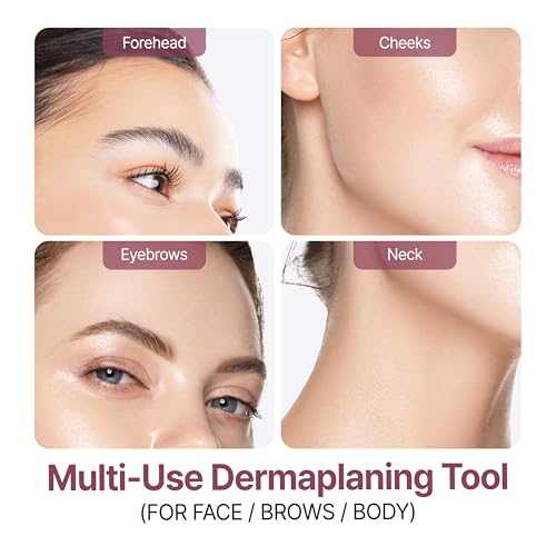 KoDerMa Dermaplaning Tool & Face Razor with Protective Cap 12 Pack