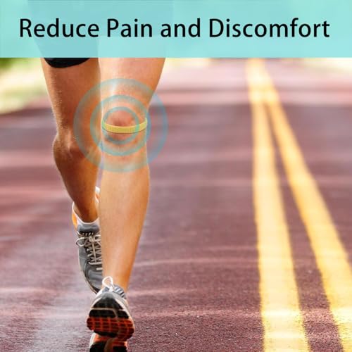 2 Pack Patella with Knee Brace for Patella Tendon Pain Relief - Knee Brace for Tendonitis Jumper Running Sports Basketball Men Women Knee with Patella Support (White) (Black)