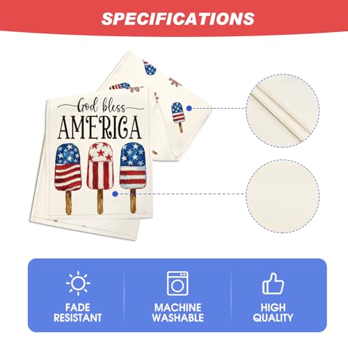 Stars & Stripes Ice Cream Table Runner 13x72 for 4th of July