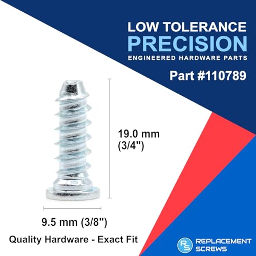 Replacement Bed Rail Screws for IKEA Furniture - 20 Pack (110789/126860)