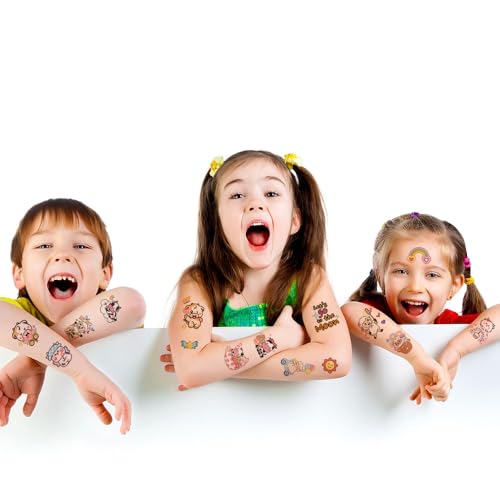 Sheep and Milk Cow Temporary Tattoos for Kids Party Favors, 12 Sheets