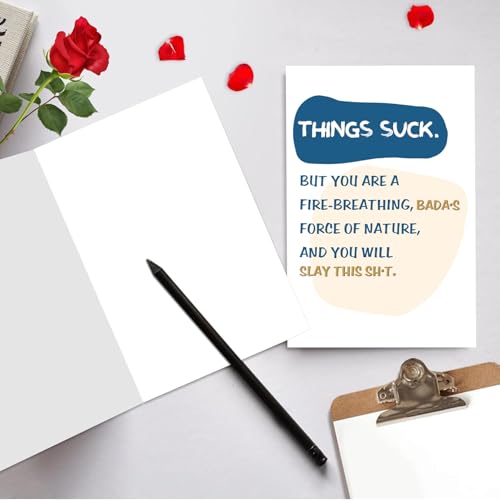 Funny Encouragement Card for Men & Women - Get Well Soon Gift