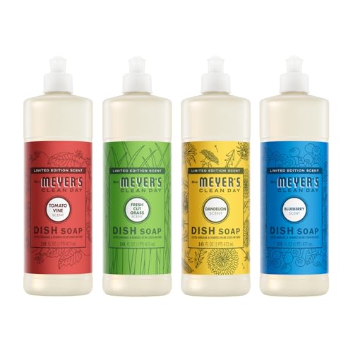 Mrs. Meyer's Clean Day Dish Soap Variety Pack - 16 FL OZ, Fresh Scents