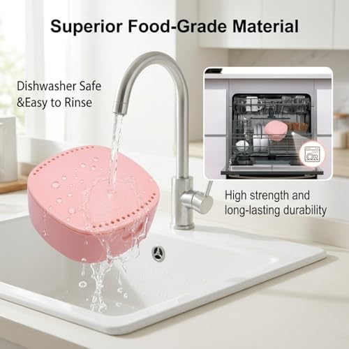 Ocircle Retainer Case with Mirror and Ventilation Holes Pink