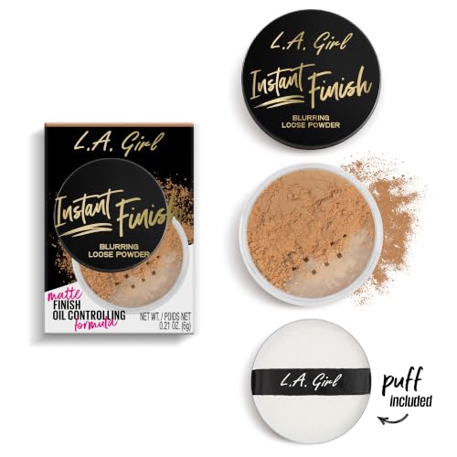 L.A. Girl Instant Finish Blurring Loose Powder - Medium GLP731