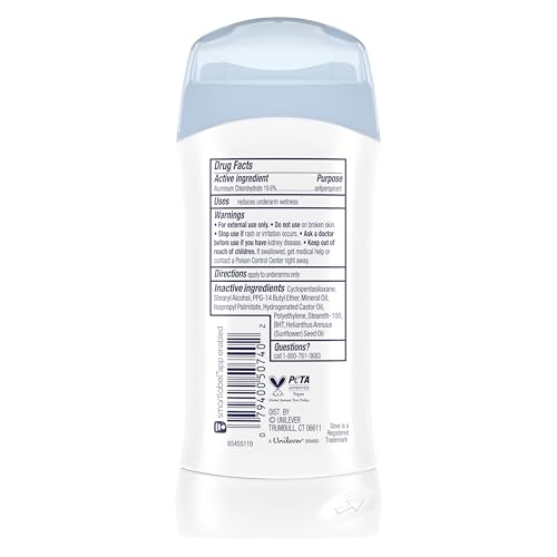 Dove Invisible Solid Antiperspirant Deodorant Stick Sensitive 2.6 oz