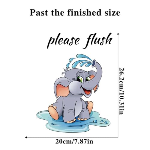 Funny Toilet Stickers Decals - Waterproof Bathroom Wall Art