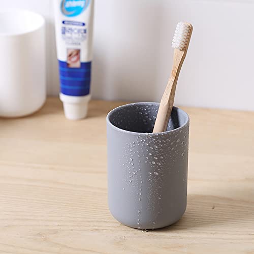 3-Pack Unbreakable Bathroom Tumbler Cups - Reusable Toothbrush Holders