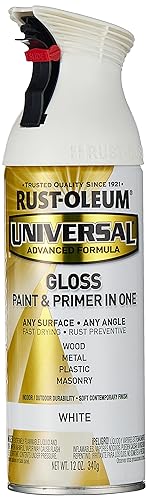 Rust-Oleum Universal All Surface Spray Paint, 12 oz, Gloss Pure White