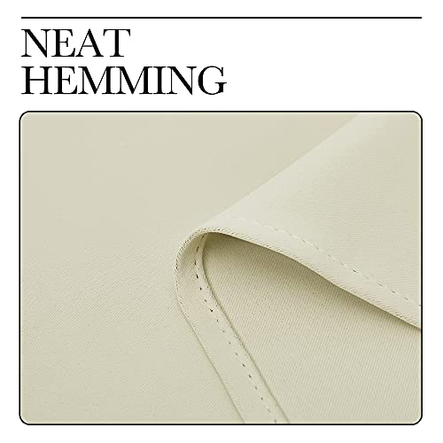 NICETOWN Blackout Curtain Panel - 34 x 84 Inch, Beige, Grommet