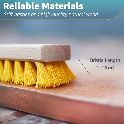 Harrison Greys 7.87" Heavy Duty Deck Scrub Brush Head for Concrete & Wood