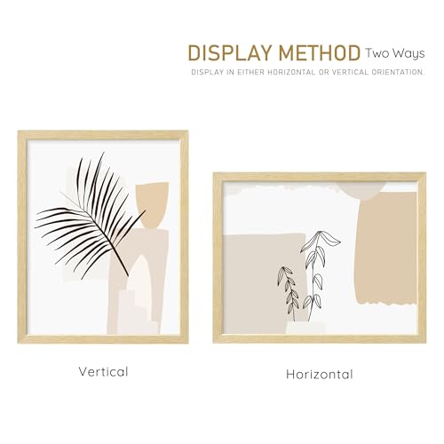 11x14 Natural Solid Wood Picture Frame for Wall Mounting - 1 Pack