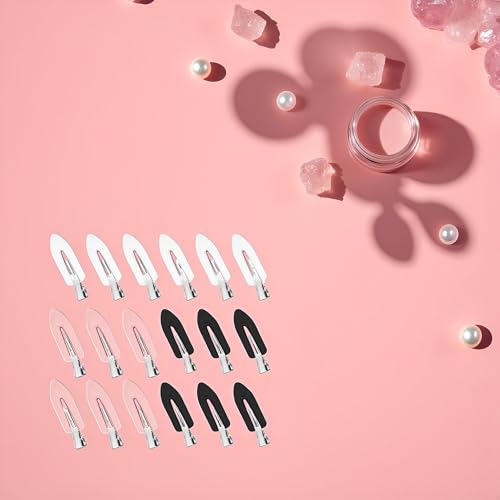 18Pcs No Bend Hair Clips Creaseless Makeup Barrettes for Styling