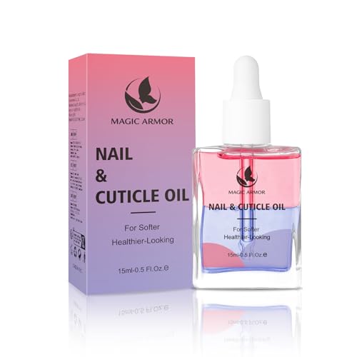 MAGIC ARMOR Cuticle Oil for Nails 15ml - Nail Strengthener with Vitamin E