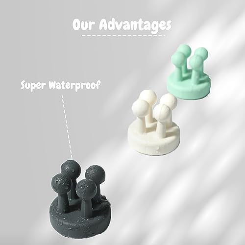 8-Pack Silicone Toothbrush Holders | Waterproof Self-Adhesive Hooks for Bathroom & Kitchen