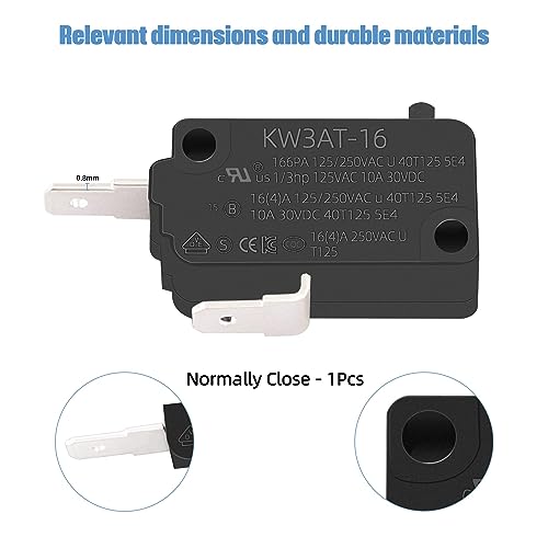 KW3AT-16 Microwave Oven Door Switch Replacement - 16A 125/250V