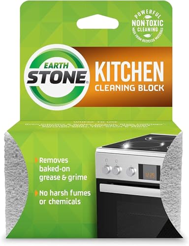 EarthStone Cleaning Block - Non-Toxic Scrubber for Kitchen Surfaces