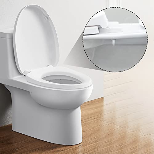 Sankoly 2 Pack Plastic Toilet Seat Hinge Bolts with Nuts & Washers - Easy Replacement