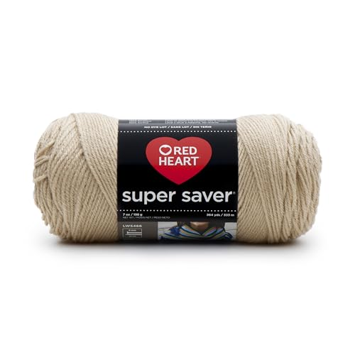 Red Heart Super Saver Yarn Buff - 1-Pack Medium Weight Acrylic for Knitting & Crochet