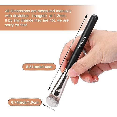 TEOYALL Under Eye Concealer Brush - Cat Paw Angled Makeup Brush