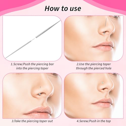 13Pcs Piercing Ball Grabber Tool Stainless Steel Earring Applicator Kit