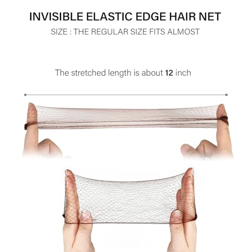 MaopaoBeauty 80-Piece Brown Hair Nets and Bobby Pins Kit for Ballet Buns